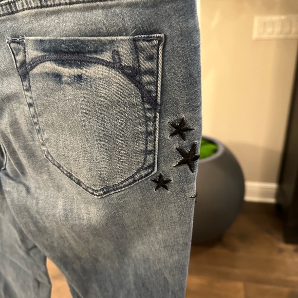 Nanette Lepore Nolita Skinny Embroidered Star Jeans NWOT - Picture 5 of 5